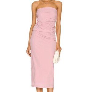 Helmut Lang for FWRD Twist Midi Skirt & Top Dusty Pink Set Size M